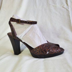 Franco Sarto Embossed Heels